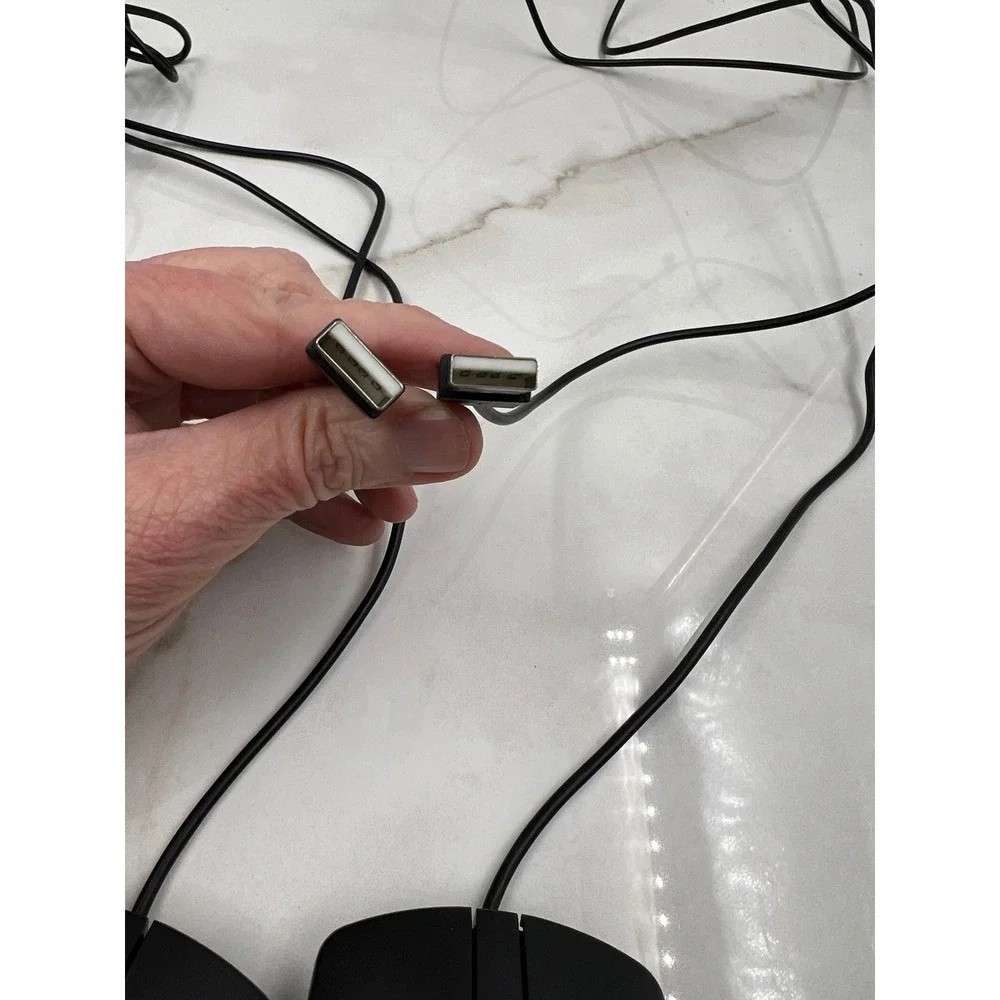 Dell MS116t1 Wired Optical USB Mouse Black Computer Accessories Lot of 2